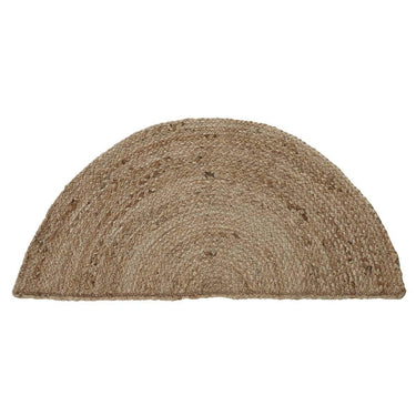 Natural Jute Braided Rug Half Circle 16.5